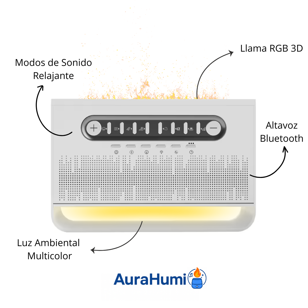 Humidificador LED con Altavoz
