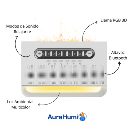 Humidificador LED con Altavoz